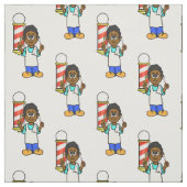 Zwarte of Afro-Amerikaanse kapper stof materiaal (Swatch)