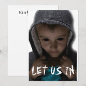 Zwarte Ogen Kids BEK Laat Ons Binnen Griezelig Vre Kaart (Voorkant / Achterkant)