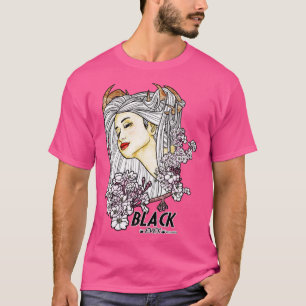 Zwarte Ogen Roze T-shirt
