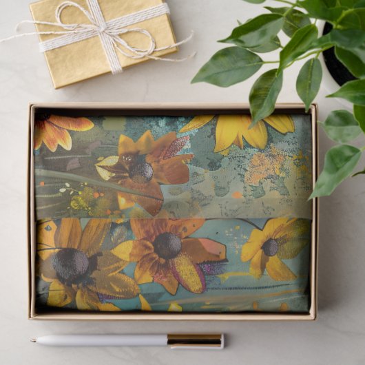 Zwarte ogen Susan Bloem Impressionist Decoupage Tissuepapier (Geschenk)