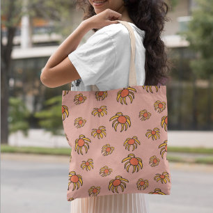 Zwarte ogen Susan madeliefje bloemmotief Tote Bag