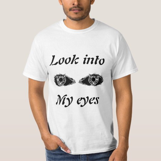 Zwarte ogen t-shirt (Voorkant)