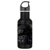 zwarte ogen waterfles (Voorkant)