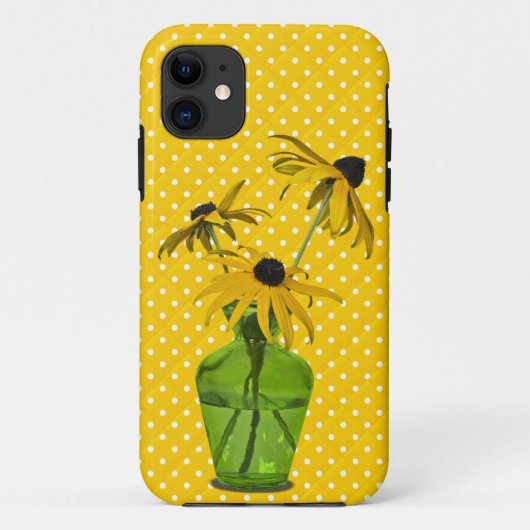 Zwarte-ogige Susan Bouquet Case-Mate iPhone Case (Achterkant)