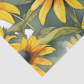 Zwarte-ogige Susan Floral Tissuepapier (Detail)