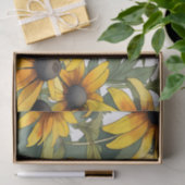Zwarte-ogige Susan Floral Tissuepapier (Geschenk)