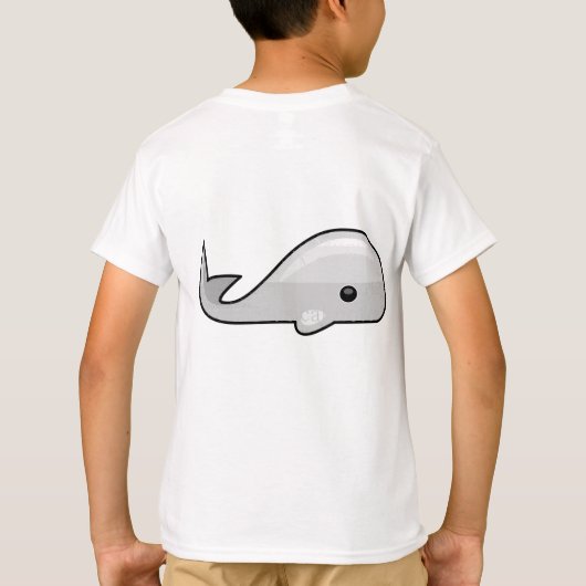 Zwarte olifant en rood paard T-shirt (Achterkant)