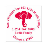 Zwarte Olifant Koning van Wijsheid Republikein Zelfinktende Stempel (Design)