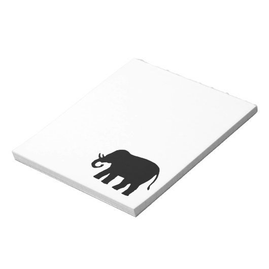 Zwarte olifant notitieblok (Linkerzijde)