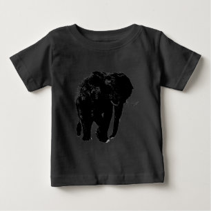 Zwarte Olifant Silhouet