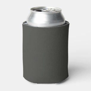 Zwarte olijf (vaste kleur) blikjeskoeler
