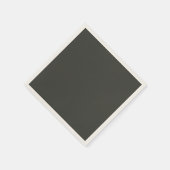 Zwarte olijf (vaste kleur) servet (Hoek)