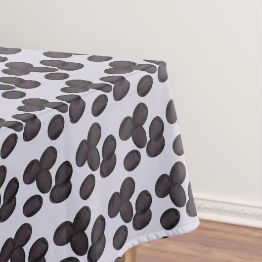 Zwarte Olijven Kalamata Grieks mediterraan voedsel Tafelkleed (Voorbeeld)