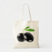 Zwarte olijven tote bag (Voorkant)