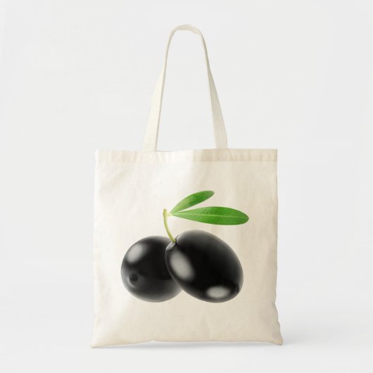 Zwarte olijven tote bag (Voorkant)