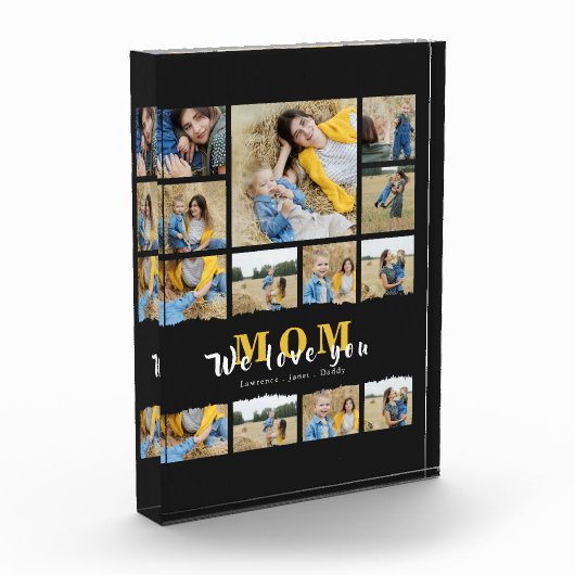 Zwarte oma moederdag foto collage (Links)