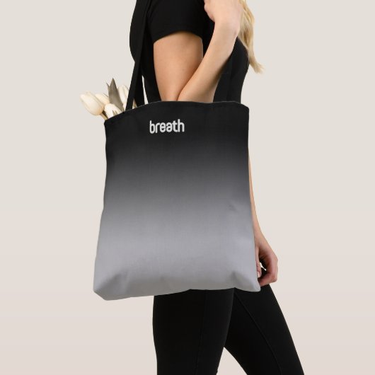 Zwarte Ombre Canvas tas – Zachte kleur, sterke spi (Dichtbij)