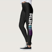 Zwarte Ombré Run Active Sports Leggings (Links)