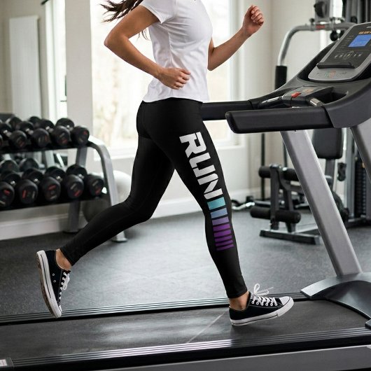 Zwarte Ombré Run Active Sports Leggings