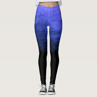 Zwarte Ombré Versleten Textuur - Indigo Leggings