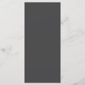 Zwarte Omgekeerde Ampersand Bruiloft | Elegant Menu (Achterkant)
