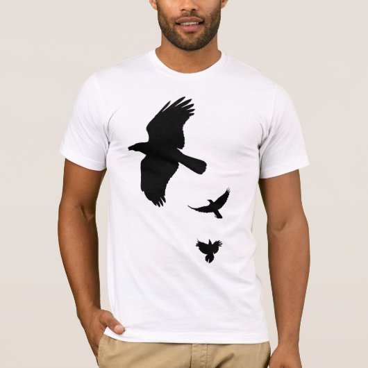 Zwarte omtrekken van Krogen T-shirt (Voorkant)