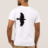 Zwarte omtrekken van Krogen T-shirt (Achterkant)