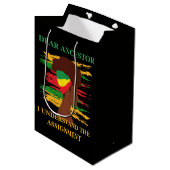 Zwarte Onafhankelijkheid Juneteenth  Medium Cadeauzakje (Voorkant Gekanteld)