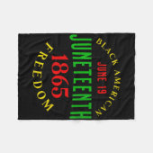 Zwarte Onafhankelijkheidsdag 1865 Fleece Deken (Voorkant (Horizontaal))