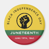 Zwarte Onafhankelijkheidsdag Juneteenth 1865 Curve Magneet (Voorkant)