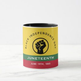 Zwarte Onafhankelijkheidsdag Juneteenth 1865 Curve Mok