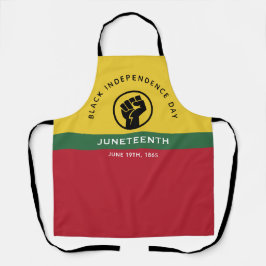 Zwarte Onafhankelijkheidsdag Juneteenth 1865 Curve Schort