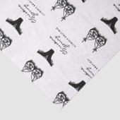 Zwarte onderkleding Lingerie Boutique Logo Tissuepapier (Detail)