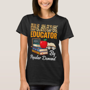 Zwarte onderwijzer Black History Month Afrika Amer T-shirt