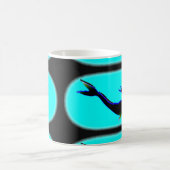 zwarte onderzeese zeemeermin koffiemok (Center)