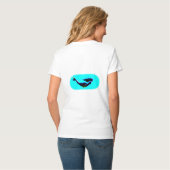 zwarte onderzeese zeemeermin T-Shirt (Achterkant volledig)
