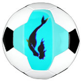 zwarte onderzeese zeemeermin voetbal (Gedraaid)