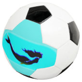 zwarte onderzeese zeemeermin voetbal (Drie kwart)