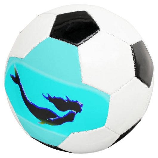 zwarte onderzeese zeemeermin voetbal (Drie kwart)