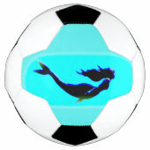 zwarte onderzeese zeemeermin voetbal (Voorkant)