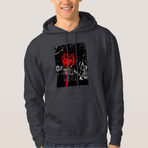 zwarte ongebruikelijke trui voor mannen hoodie
