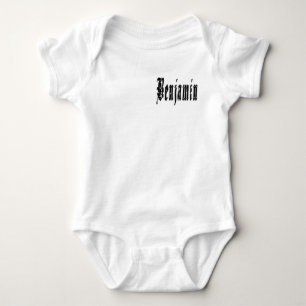 Zwarte ontworpen Benjamin naam, Romper
