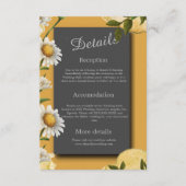 zwarte onyx retro Margaret bloemenbehuizing Kaart (Voorkant)