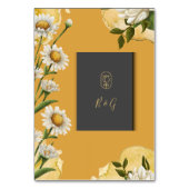 zwarte onyx retro wit sinaasappel Margaret Tafel K Kaart (Achterkant)