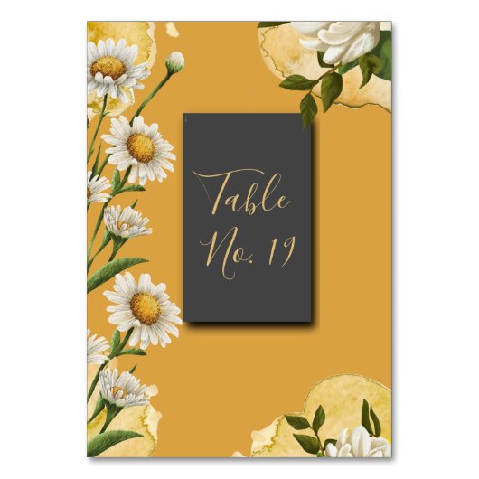 zwarte onyx retro wit sinaasappel Margaret Tafel K Kaart (Voorkant)