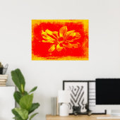 Zwarte-Oog Susanna-Wildebloem - Digitale Kunst Poster (Thuiskantoor)