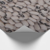 zwarte oogerwten cadeaupapier (Hoek)