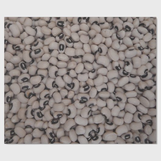 zwarte oogerwten cadeaupapier (Vlak)