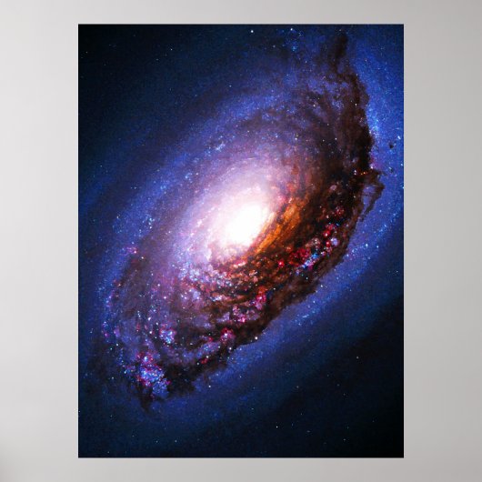 Zwarte ooggalaxie - Messier 64 (M64) Poster (Voorkant)