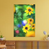 Zwarte-oogige Susan Canvas Afdruk (Insitu (Woonkamer))